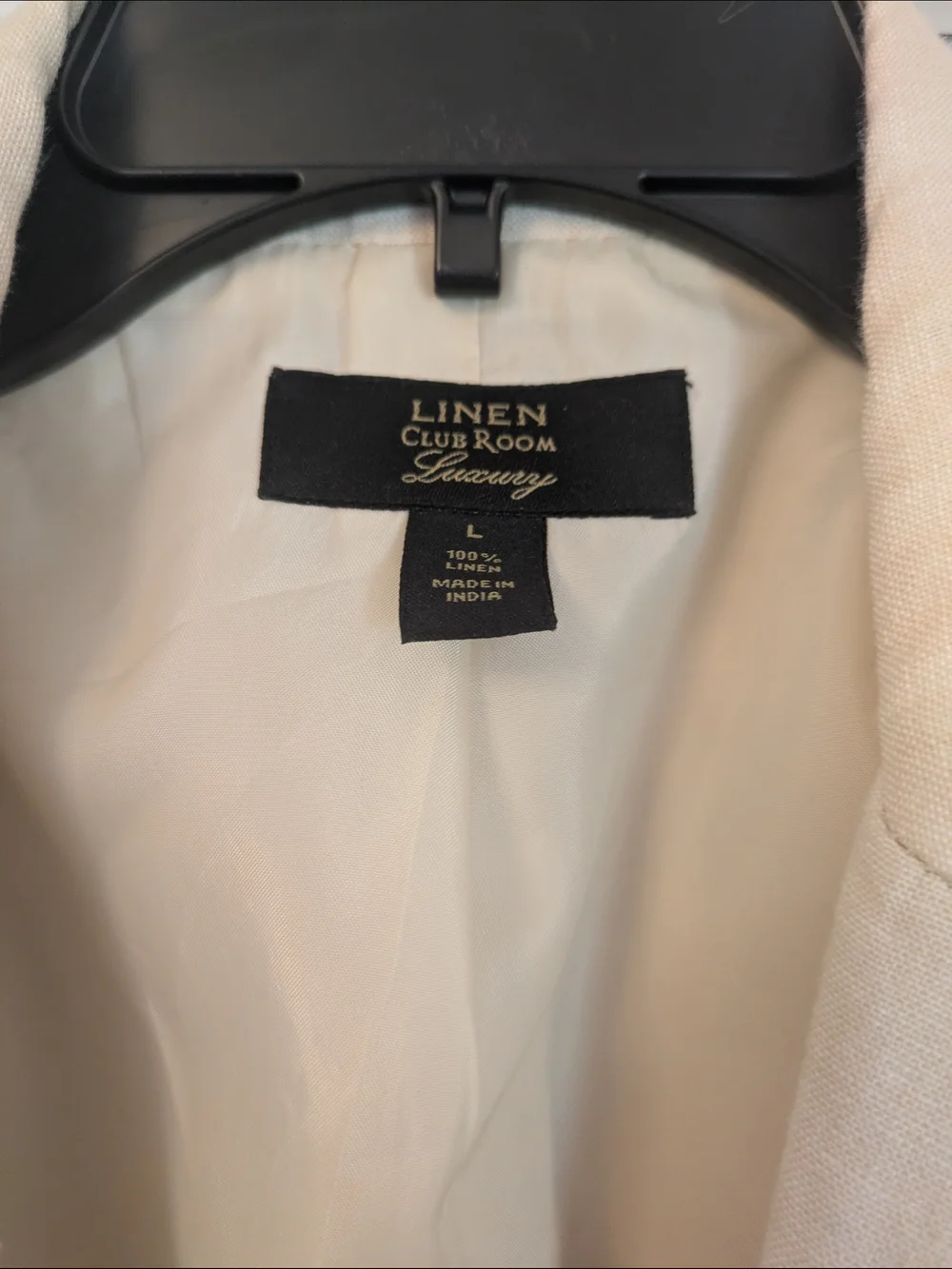 Club Room Cream Linen Sport Coat